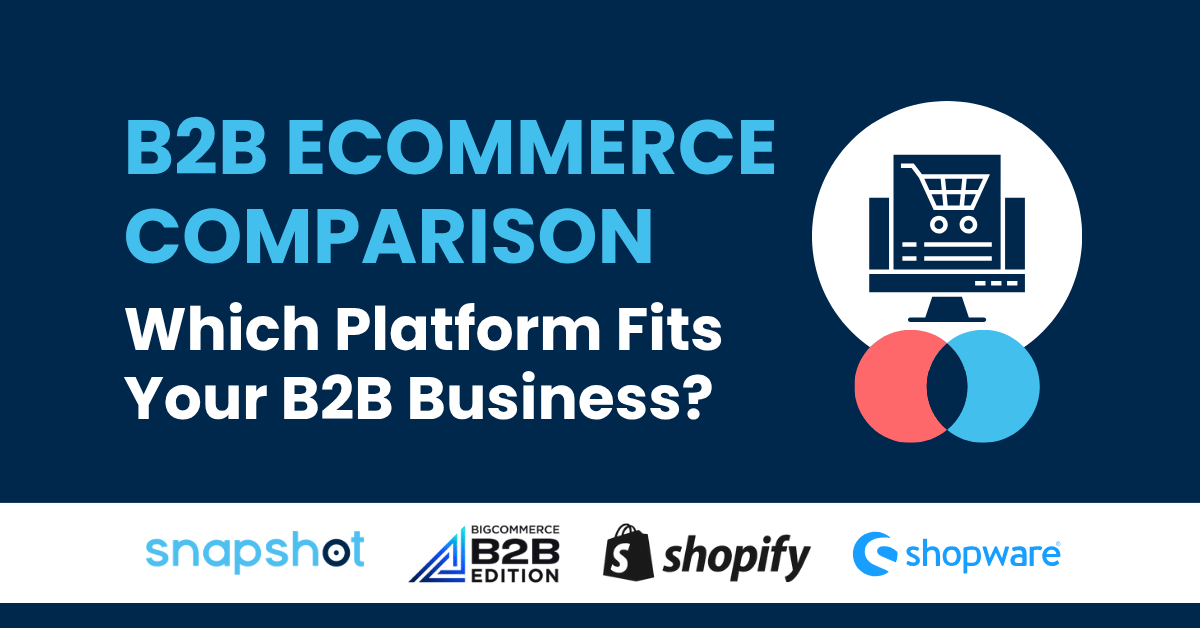 BigCommerce B2B Edition, Shopify Plus, and Shopware B2B ecommerce platform comparison