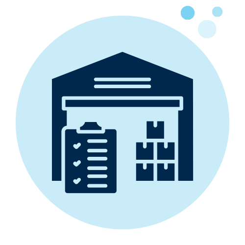 Many warehouse locations illustrated through a complex sequence of directions