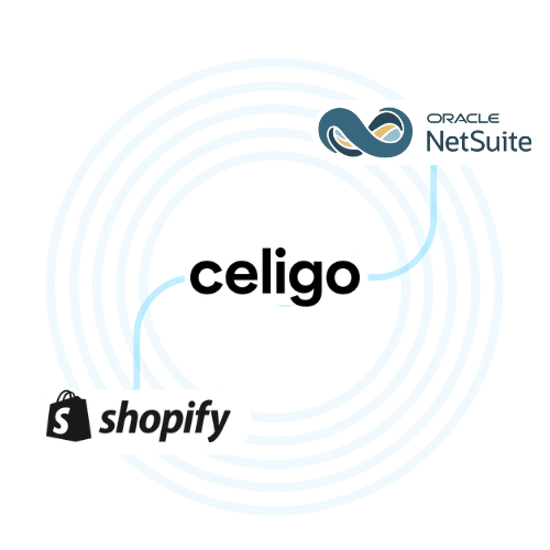 NetSuite and Shopify integrated via Celigo
