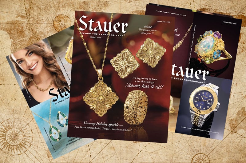 Stauer Image of a few Stauer catalogs