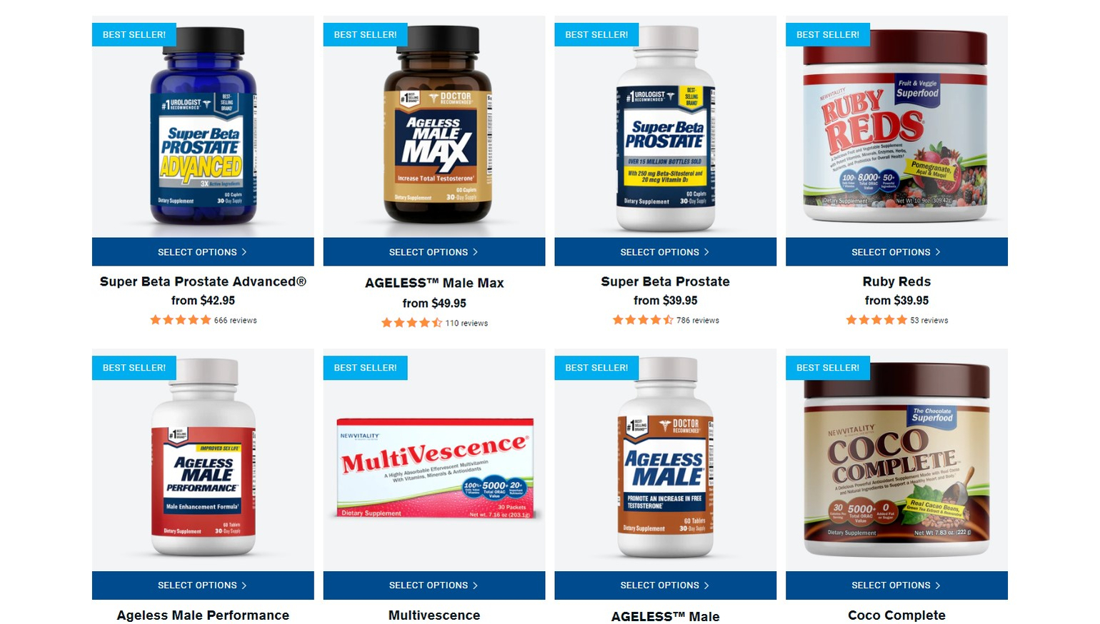 Multi product page