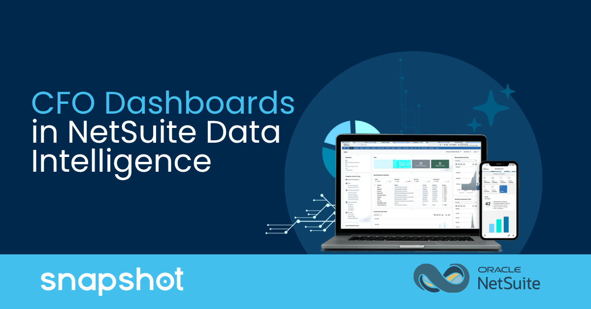CFO dashboard in NetSuite Analytics Warehouse for a distribution company