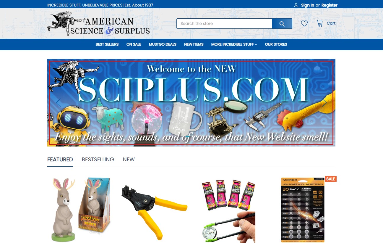 Image of American Science Homepage