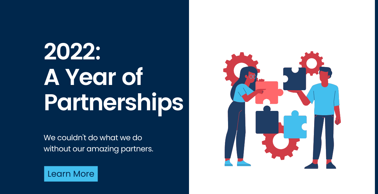 Snapshot Blog featured image stating name of blog: 2022: A Year of Partnerships