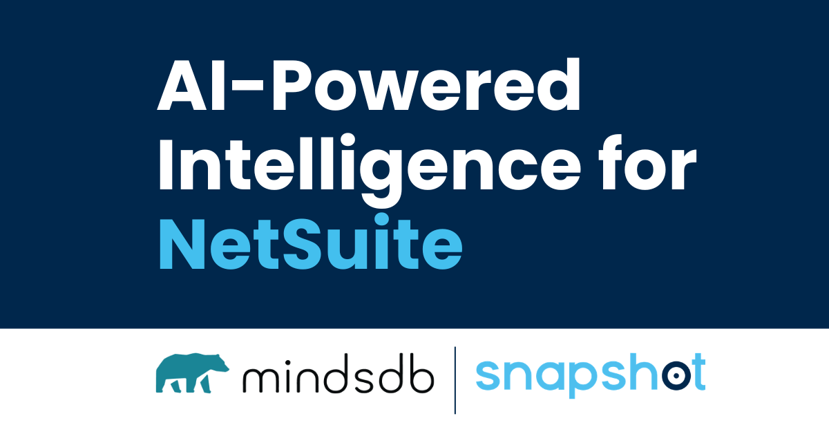 Snapshot and MindsDB Partner to Bring AI-Powered Intelligence to the NetSuite Ecosystem