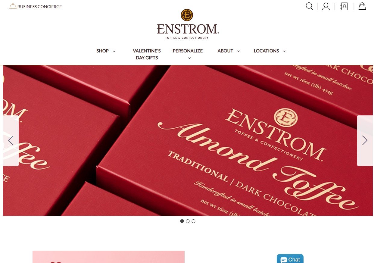Enstrom Candies Homepage