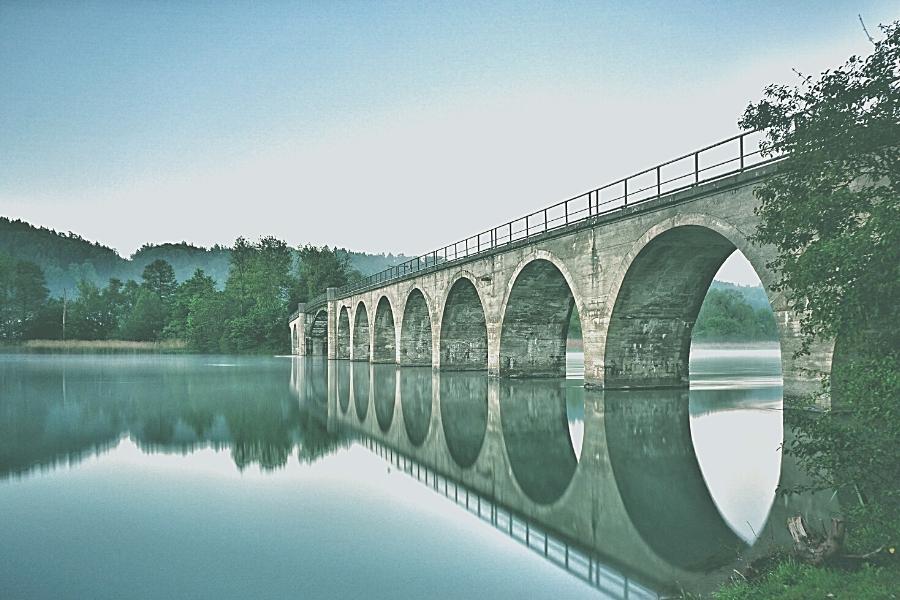 Image of decorative bridge over water