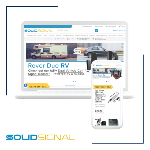 Case Study Image for Solid Signal featuring their website