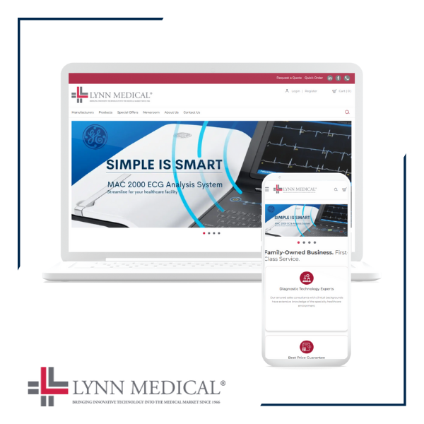 Case Study Image for Lynn Medical featuring their website