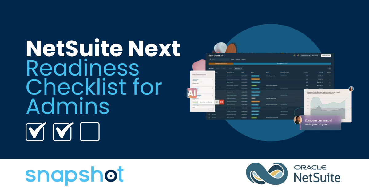 NetSuite Next Readiness Checklist for Admins