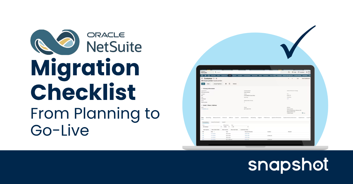 NetSuite Migration Checklist: From Planning to Go-Live